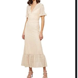 Pink/peach BCBG midi dress